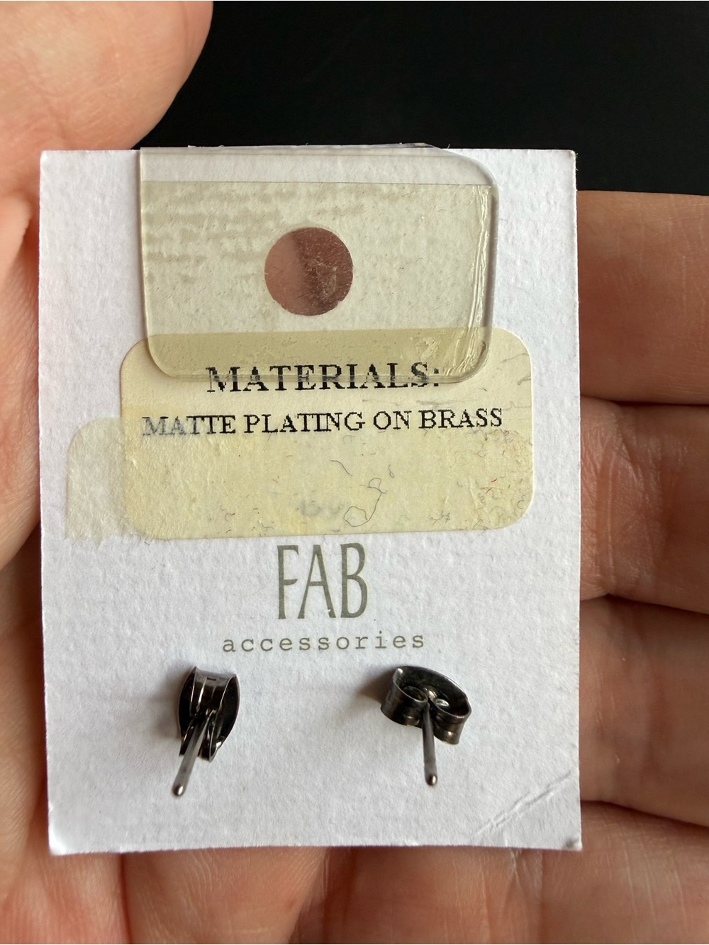Geometric Cube Stud Earrings - Black - Toronto Designers Minimalism - Picture 2 of 2